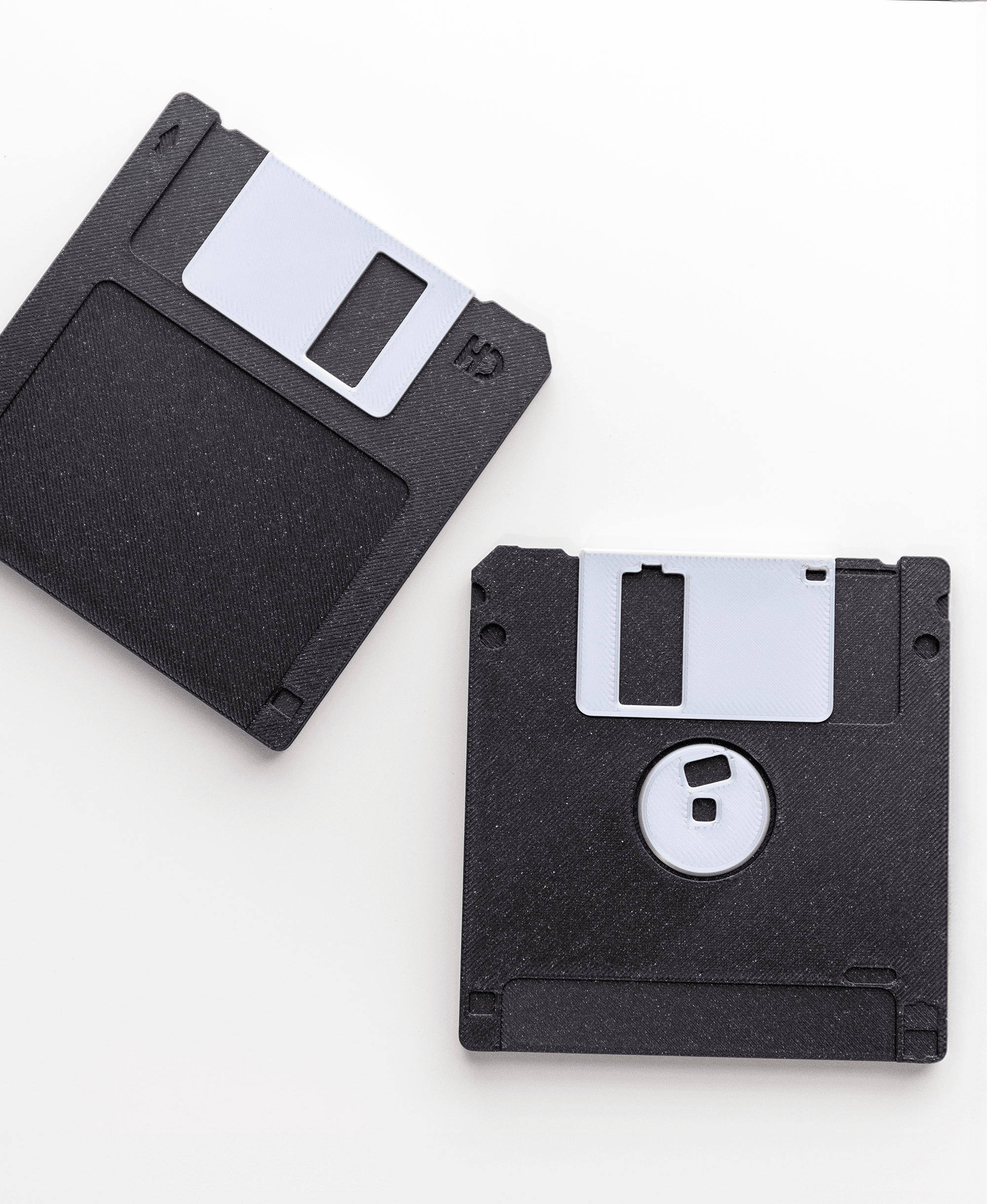 Floppy Disk Coasters - 2 Designs 3d model