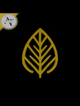 Simple Leaf Symbol - 2D Art 3d model
