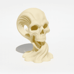 NEVER ENDING MELTING SKELETON HEAD / GOTHIC DECOR / MODERN DECOR / HOME DECOR / HALLOWEEN 3d model