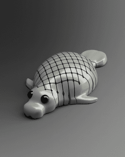 Floppy Manatee - Articulating flexi manatee 3d model