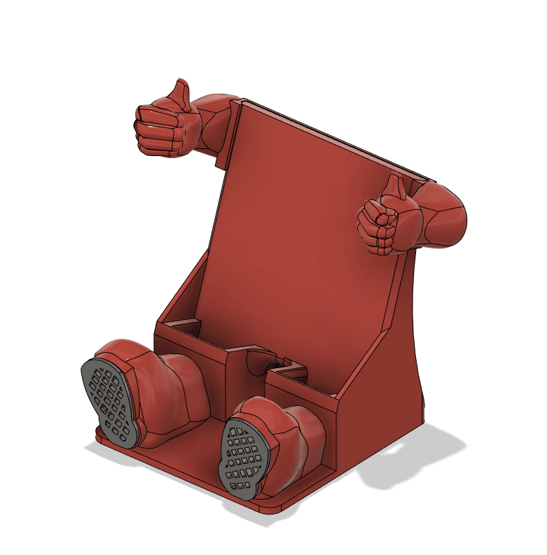 Thumbs Up Phone Amplifier Stand 3d model