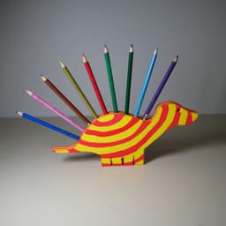 Pencil Dinosaur 3d model