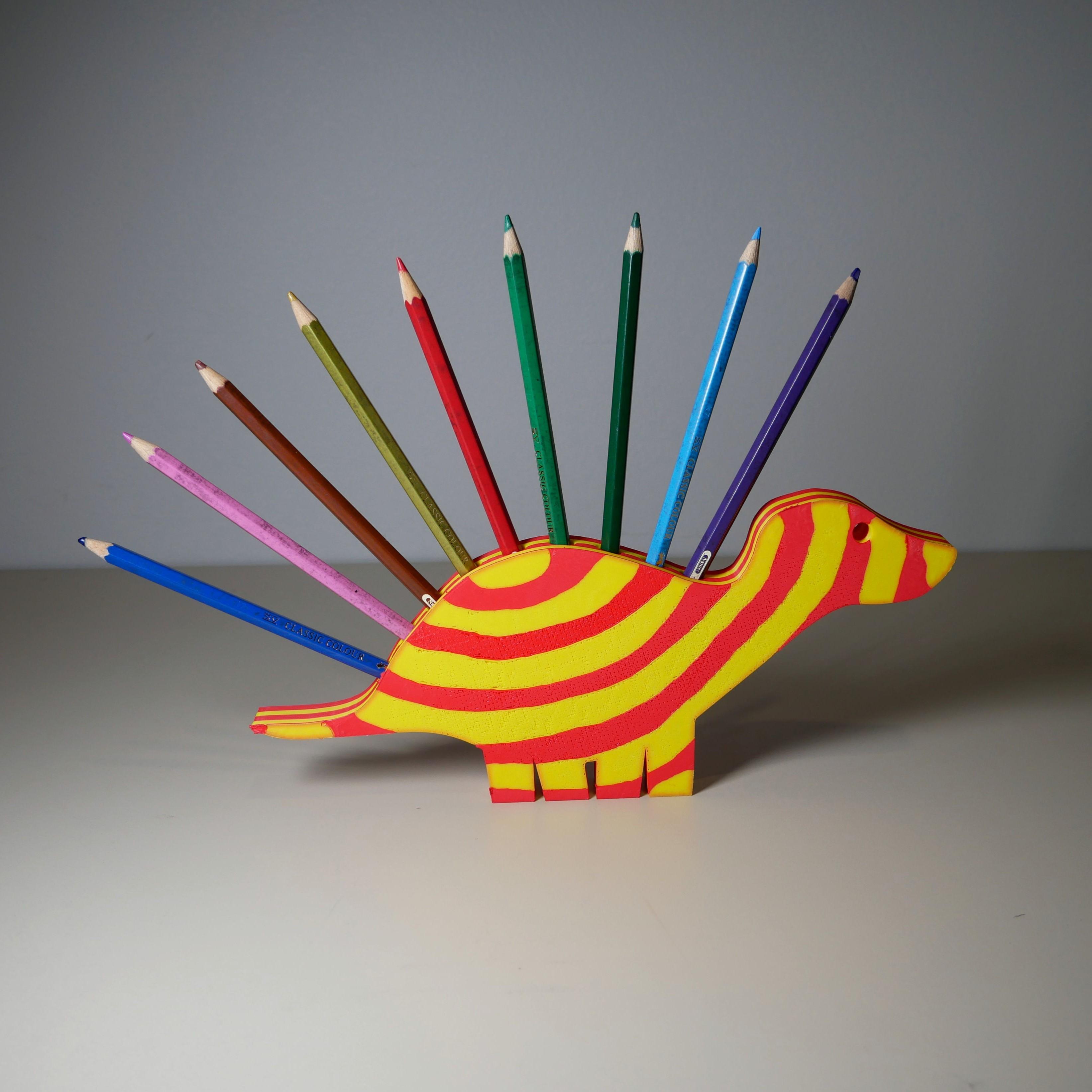 Pencil Dinosaur 3d model