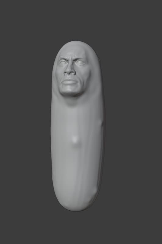 Pickle Rock (Pickle Rick + The Rock) 3d model