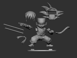 Kid Son Goku 3d model