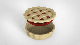 Cherry Pie Box 3d model