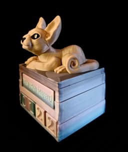Sphynx Cat Book Counter (Personal Use) 3d model