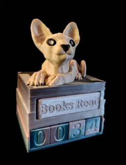 Sphynx Cat Book Counter (Personal Use) 3d model
