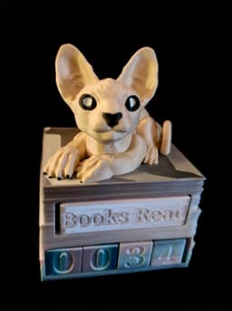 Sphynx Cat Book Counter (Personal Use) 3d model