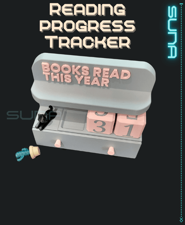 Yearly Reading Tracker - Books Read This Year 3d model