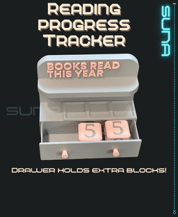 Yearly Reading Tracker - Books Read This Year 3d model