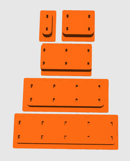 Gridfinity UK Plug Holders 3d model