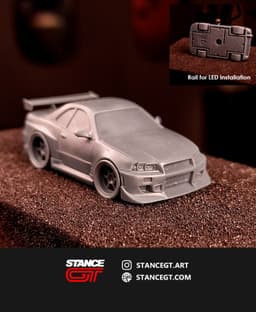 NISSAN SKYLINE GTR R34 2F2F BRIAN | MODEL KIT CAR 3d model