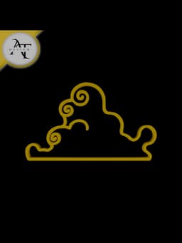 Simple Cloud Symbol - 2D Art 3d model