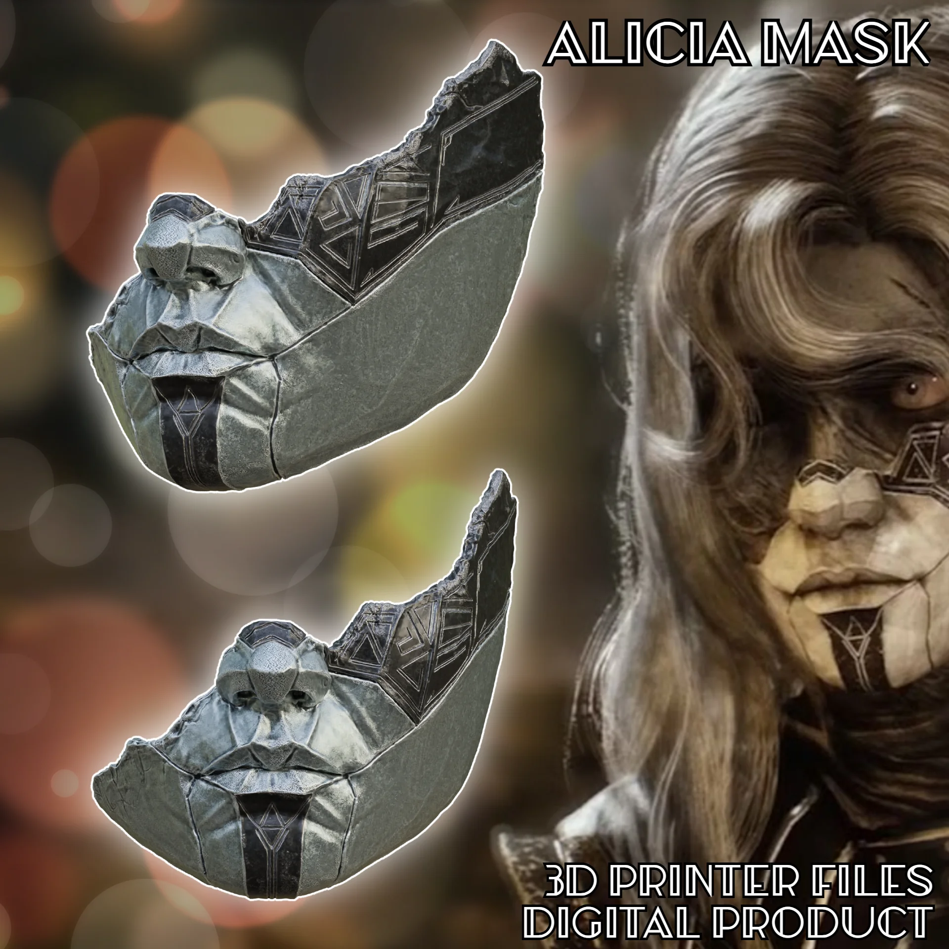 Alicia Mask Clair Obscur Expedition 33 3d model