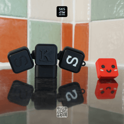 Strong Articulating Name & Letter Mechanical Switch Fidget Clicker 3d model