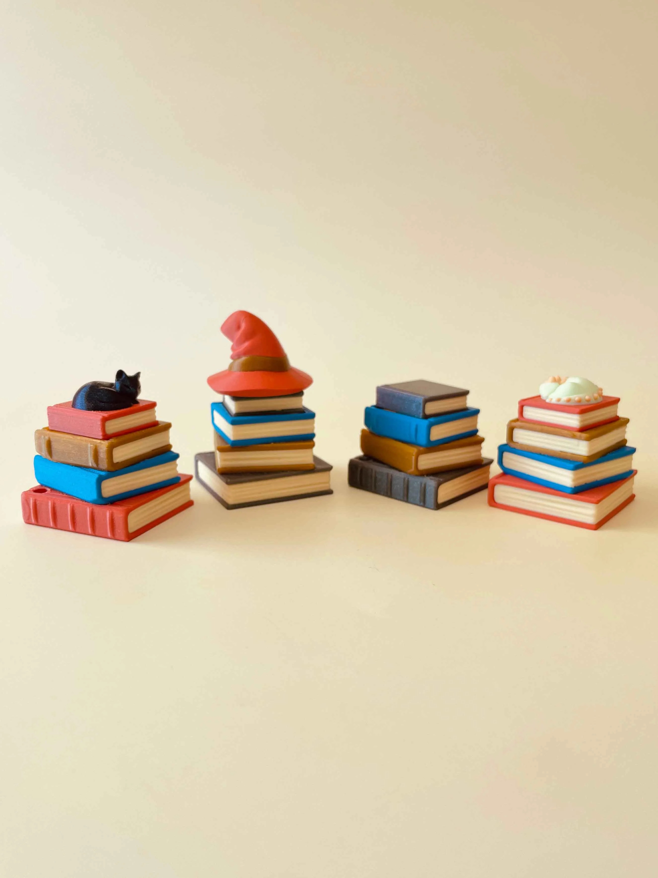 Enchanted Library Bookstack Clicker Keychain Fidget Toy Bundle 3d model