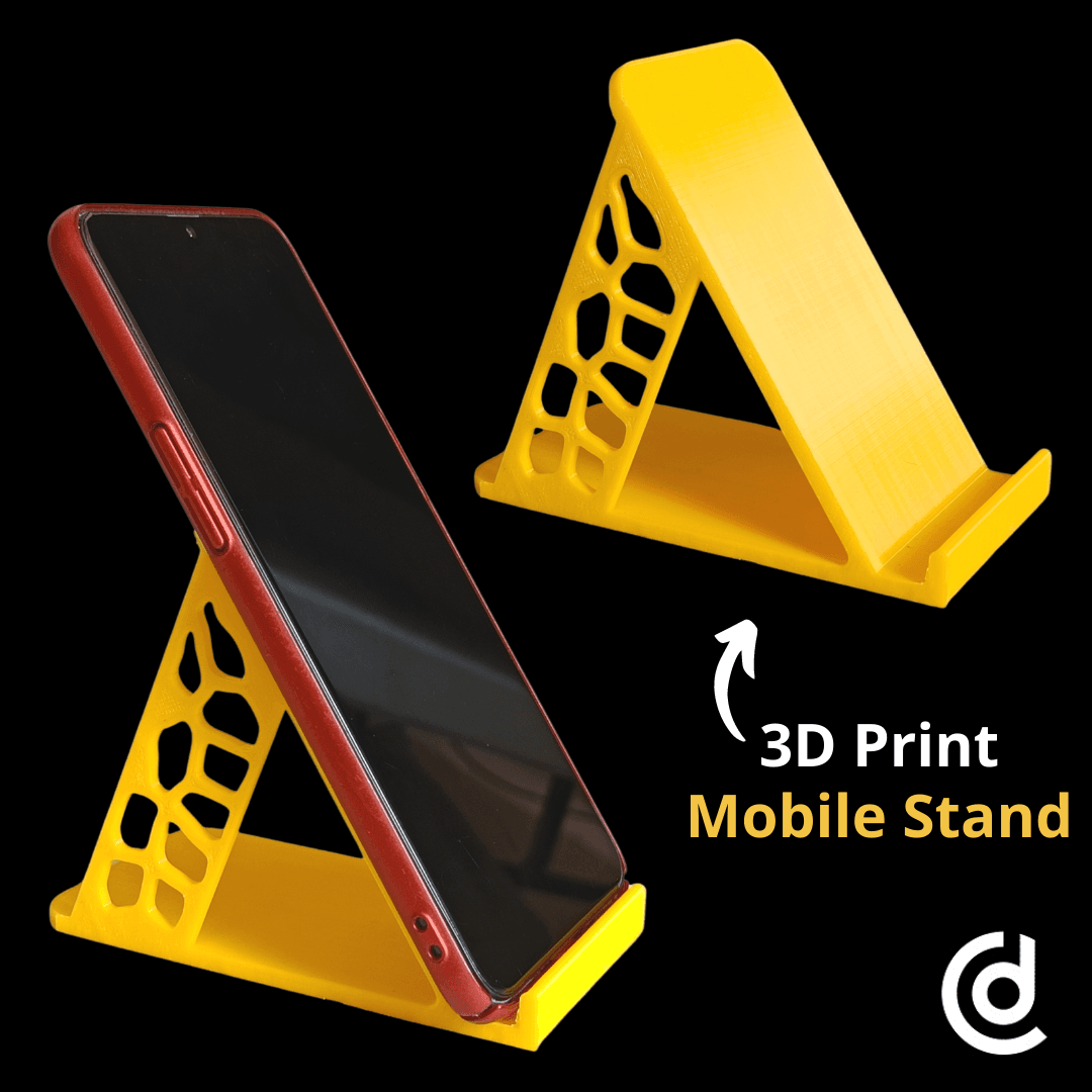  Mobile Stand with Voronoi Pattern 3d model
