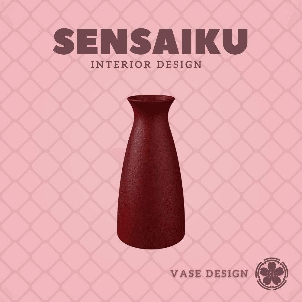 177. Cylinder - V134 - Conical Vase Custom Vase Design - Ikebana Home Decoration 3d model