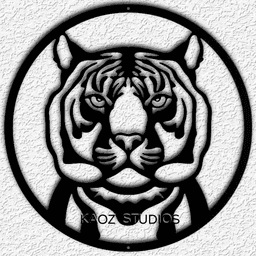 tiger wall art jungle cat wall decor 3d model