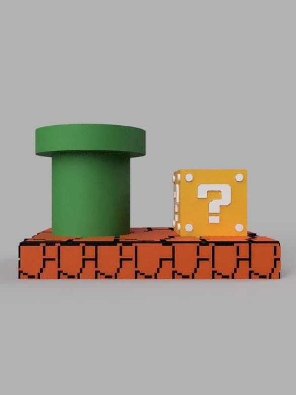 Mario Incense Holder 3d model
