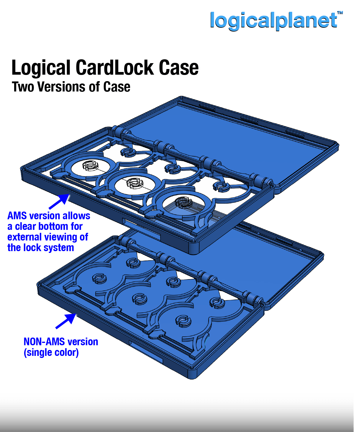 Logical CardLock Case - The Programmable Gift Card Case with a Twist 3d model