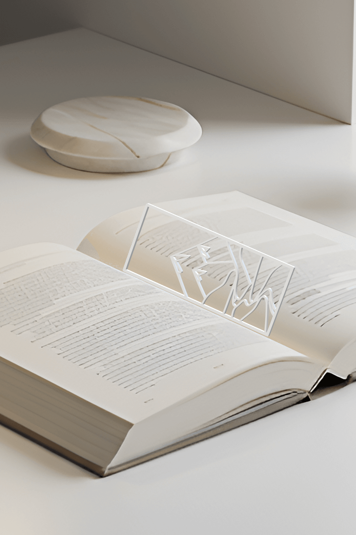Mountain Bookmark, Gift Idea 3d model