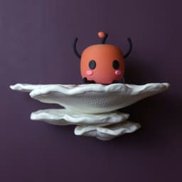 Mushroom shelf “Trametes Hirsuta” 3d model