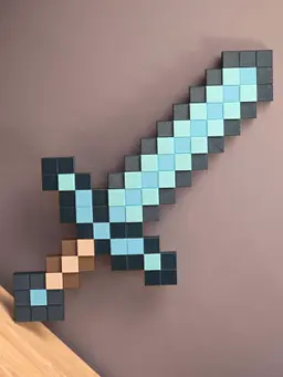 Used colors to match the actual pixel art of a non-enchanted Minecraft sword!
Polymaker Galaxy Dark Green, Celestial Green, and Teal PLA 3d model