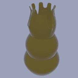 Chess Piece Shaped Vase 3d model