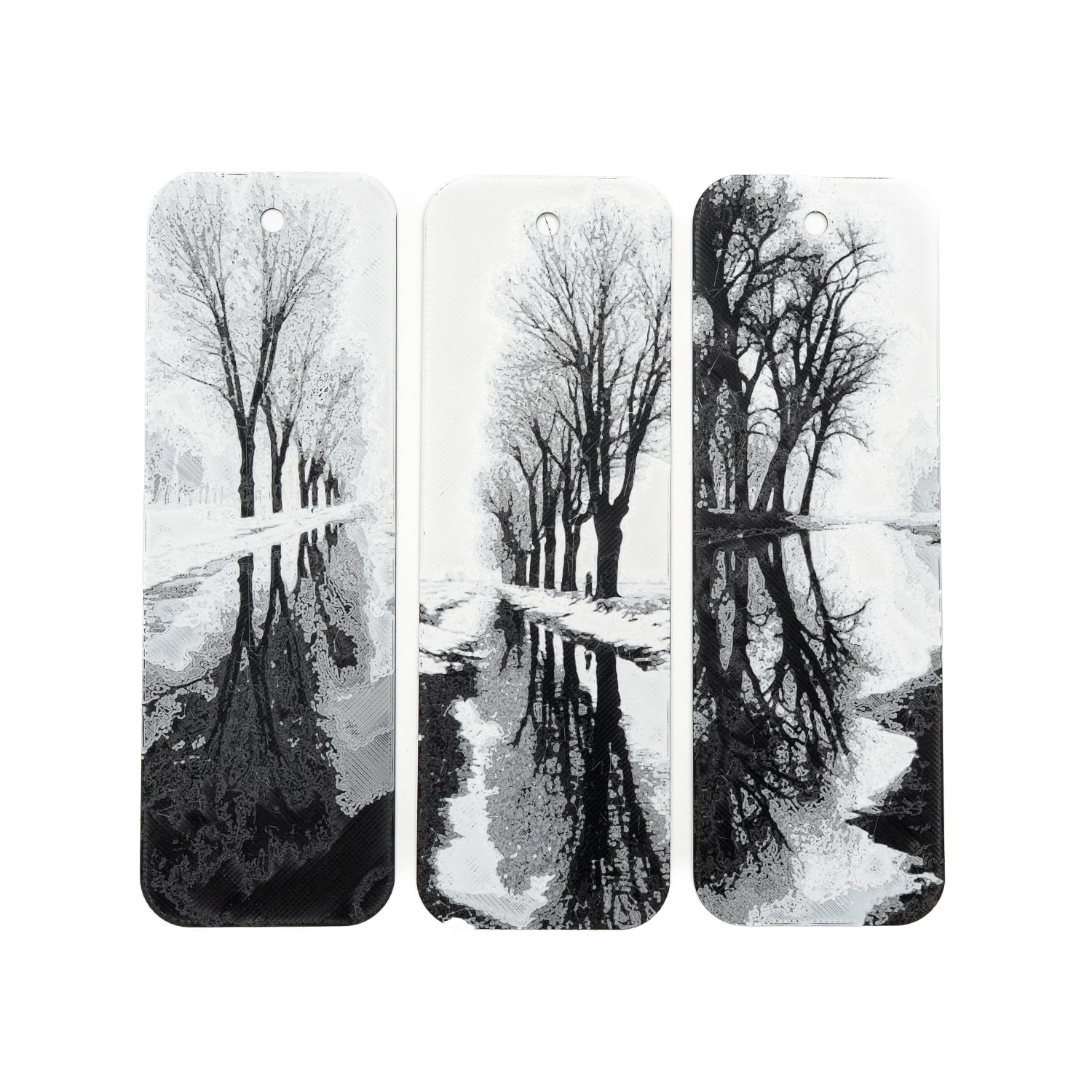 Winter Tree Bookmarks 3d model