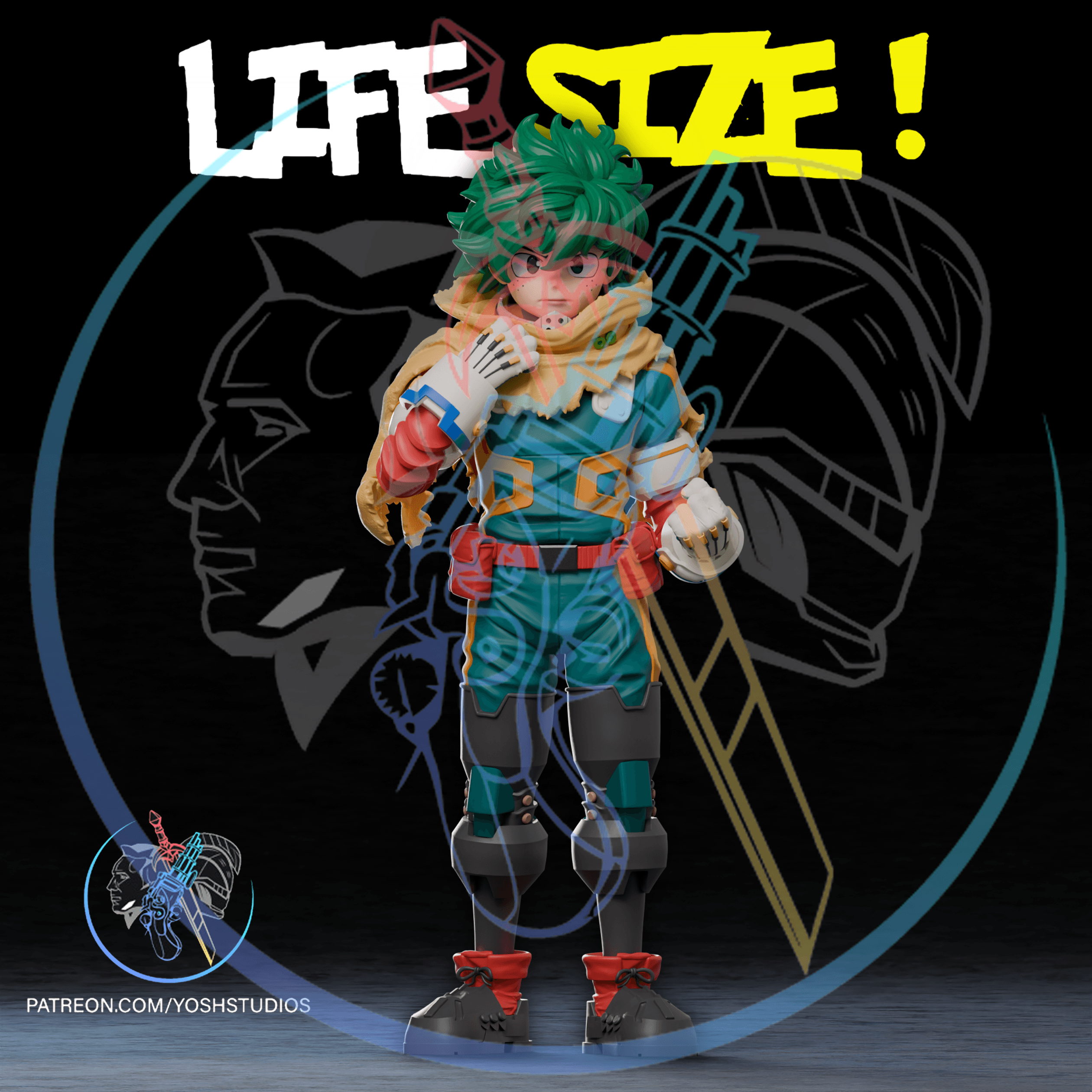 Life Sized Green Hero 3D Printer File STL 3d model