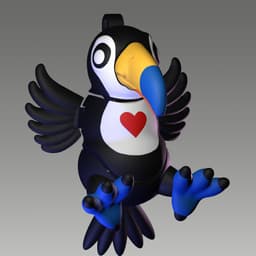 “Tango” the Toucan – Wiggle Budz – (Hug Me Series) 3d model