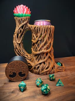 12OZ. Vine of Vitality Can Cozy Dice Tower 3d model