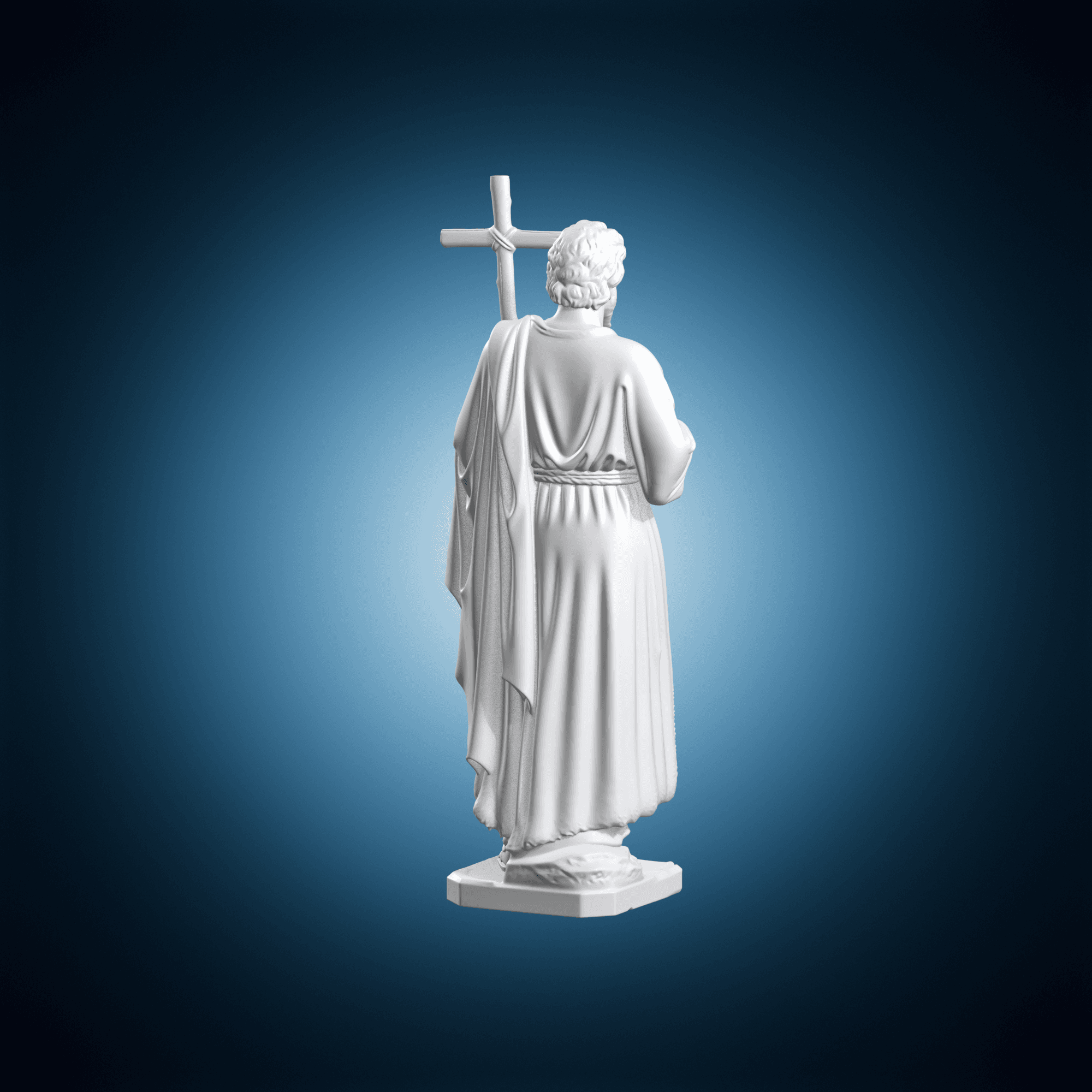Saint John Sculpture 3d model