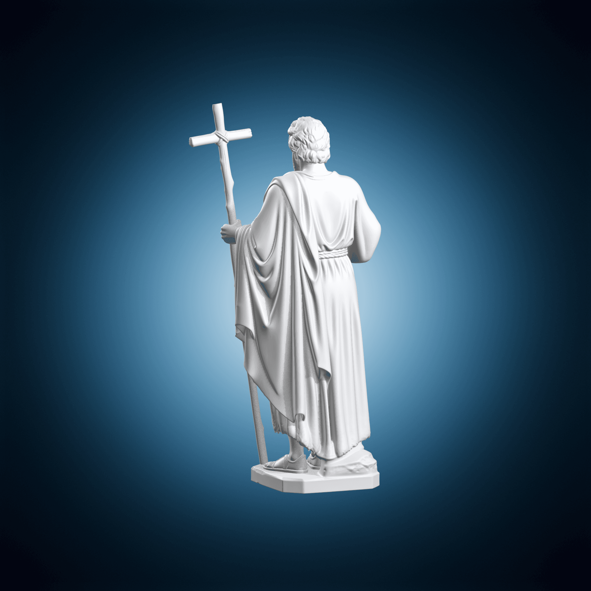 Saint John Sculpture 3d model