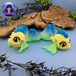 Betta Fish Puffling - Exclusive Model 3d model