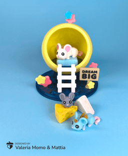 Moon Diorama for Cute Flexi Animals - Mouse Edition 3d model