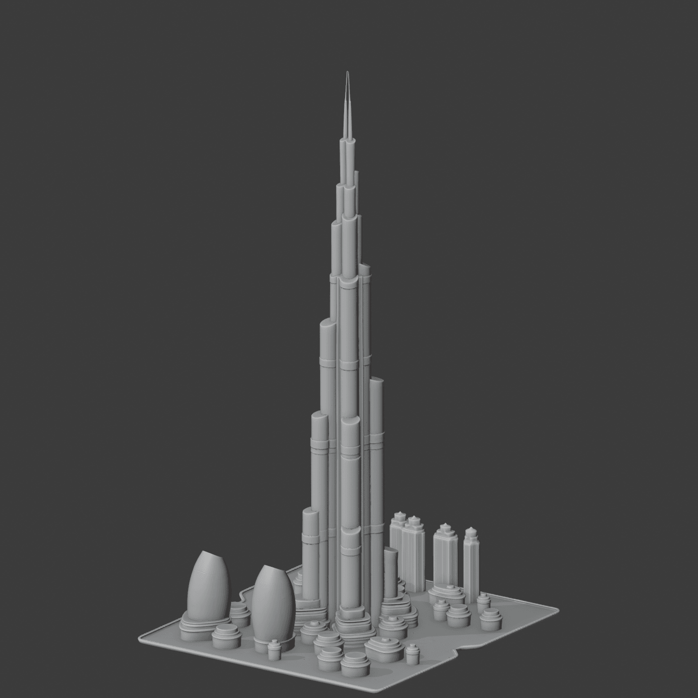 Burj Khalifa 3d model