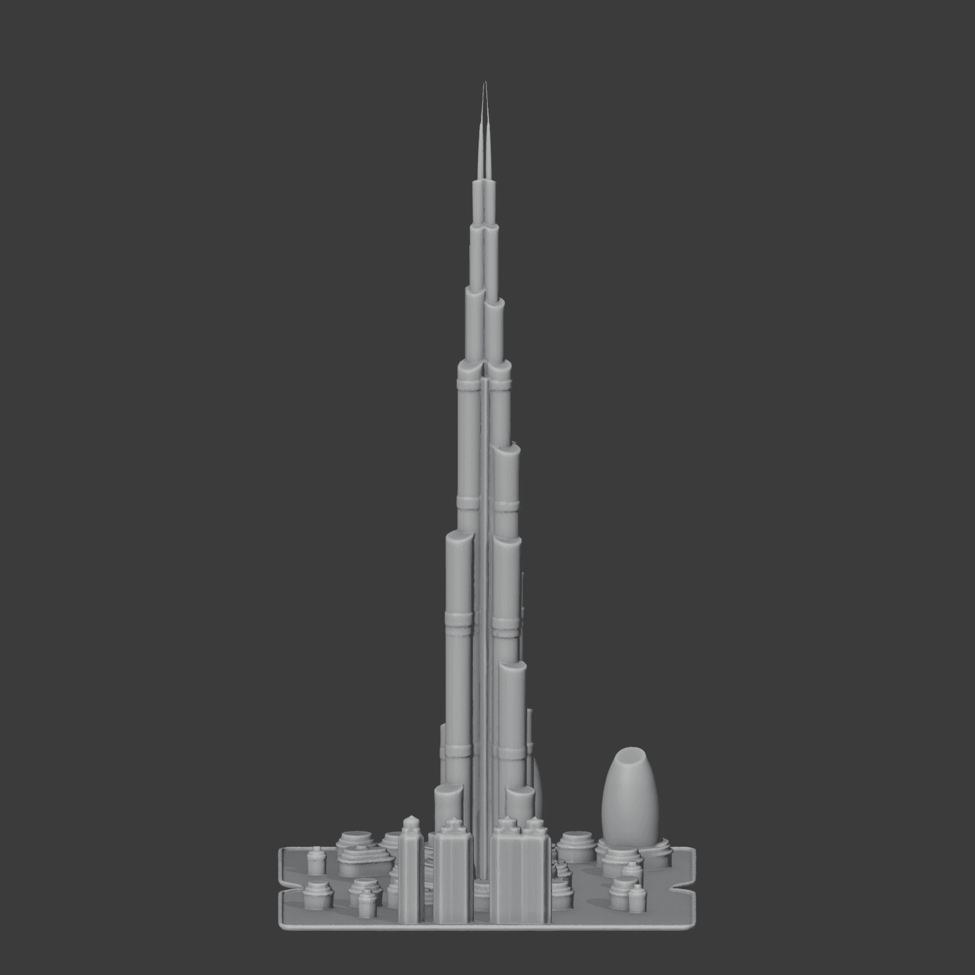 Burj Khalifa 3d model