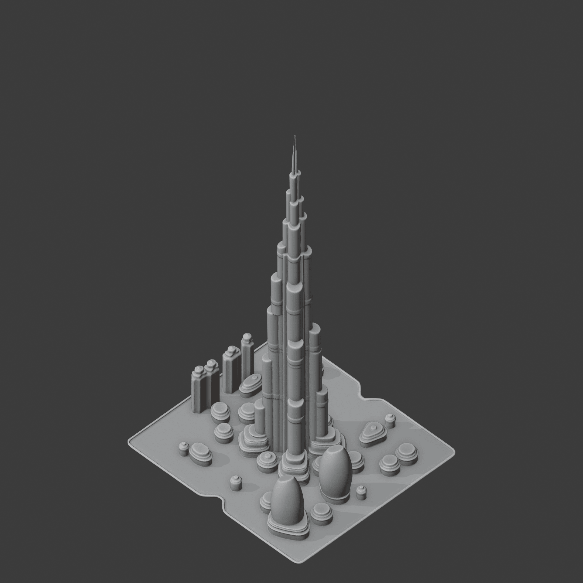 Burj Khalifa 3d model