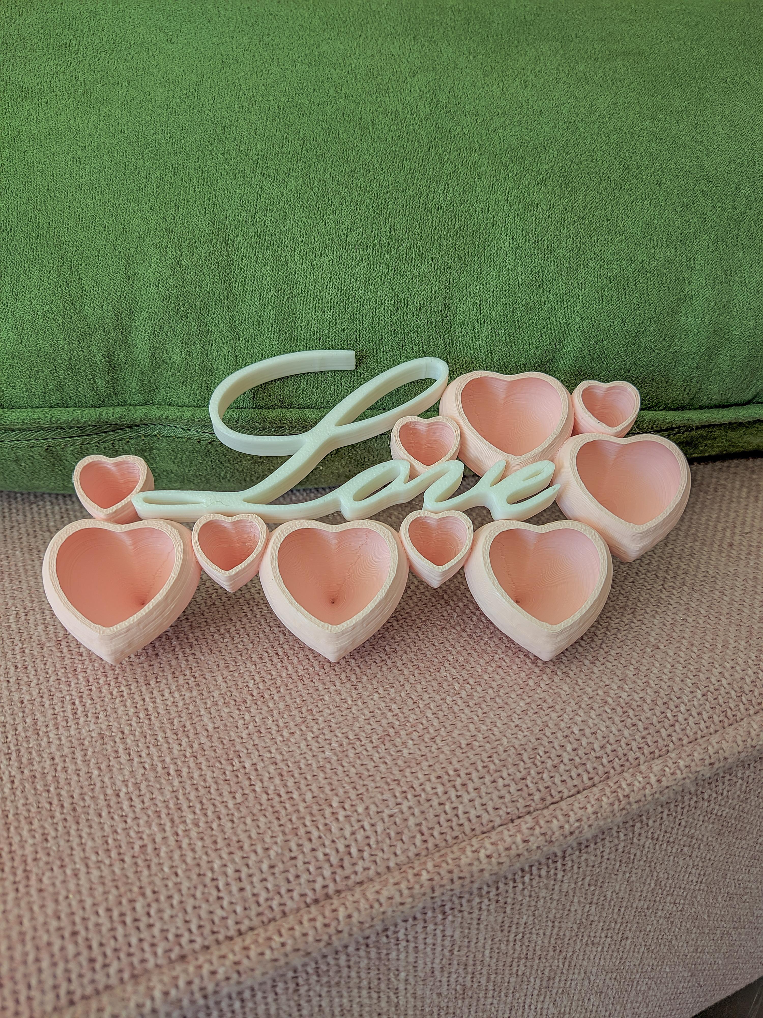 Love Hearts Ornament - Pla+ GST3d - White
Pla HD Winkle Candy floss (light pink) - 3d model