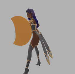 Dark Elf Paladin v2 3d model