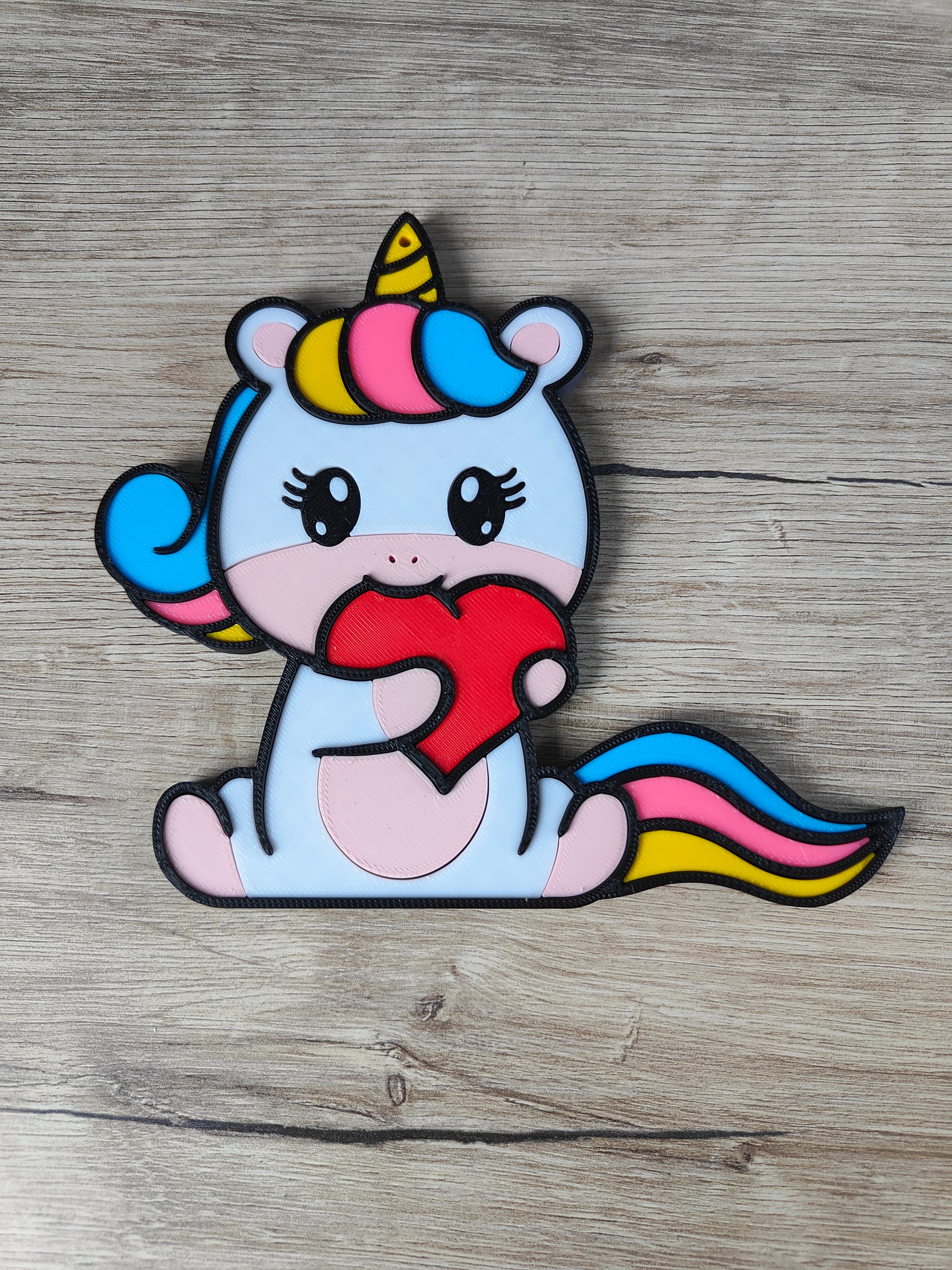 Unicorn Keychain 3d model