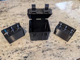 Rugged Broadhead Box (3 or 6 Broadheads)(Now with Field tip Inserts) 3d model