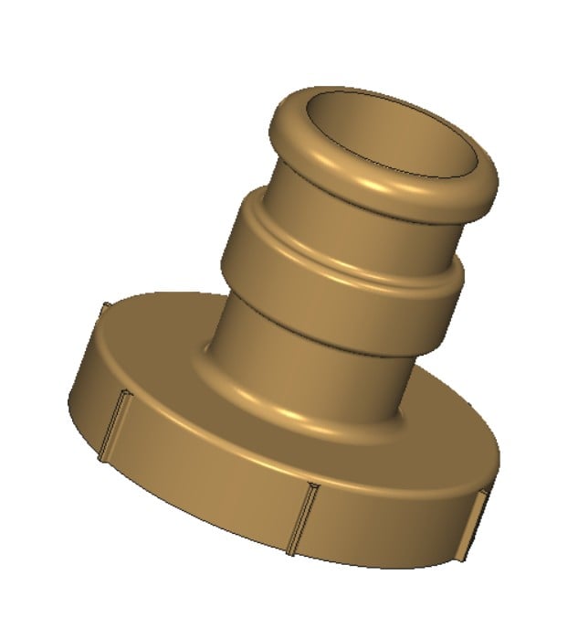 Adaptador práctico para dispensador de agua 3d model