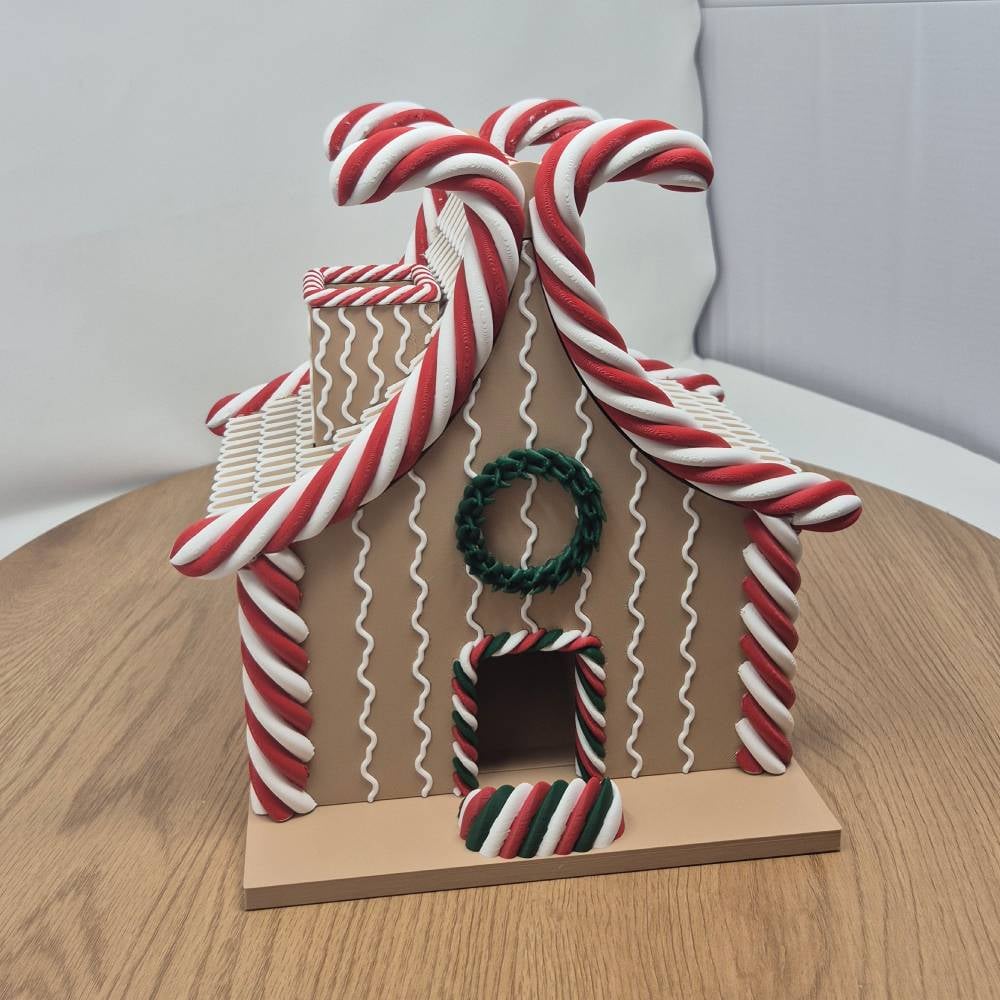 Gingerbread House Dice tower assembly kit 3d model