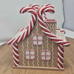 Gingerbread House Dice tower assembly kit 3d model