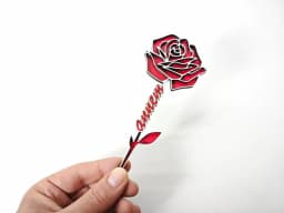 Mother's Day Rose-Anneler Günü Gül 3d model
