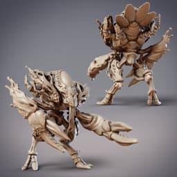 Crab Biomech - Brachyur, Lemurian Sandwalker (Pre-Supported) 3d model